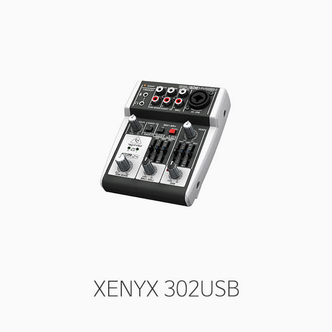 [베링거] XENYX 302USB, USB 오디오인터페이스 내장