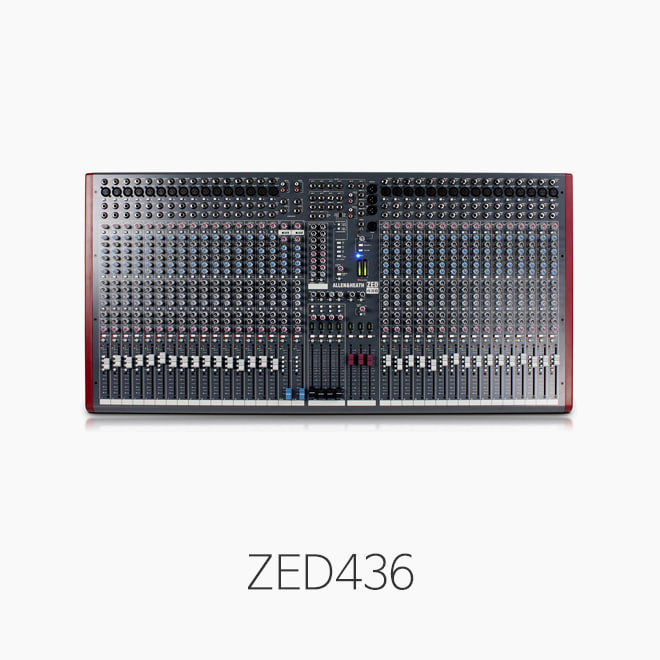 [Allen&amp;Heath] ZED436, 라이브 &amp; 레코딩용 4BUS 믹서