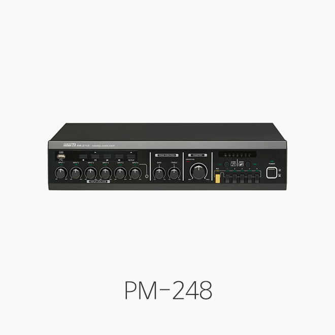[인터엠] PM-248, PA 믹싱앰프/ USB 음원입력