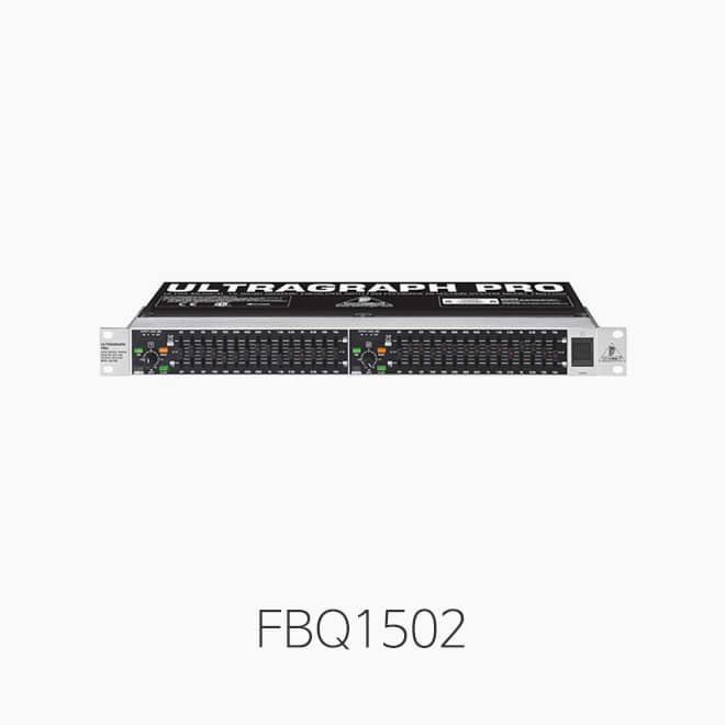 [베링거] FBQ1502, 15밴드 스테레오 이퀄라이저/ 피드백 검지 시스템 탑재