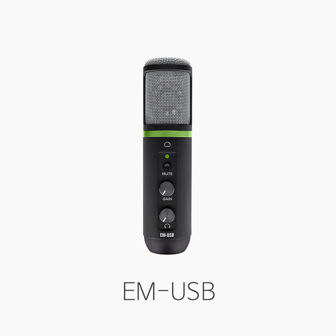 [MACKIE] EM-USB. USB 마이크/ 온라인 방송용
