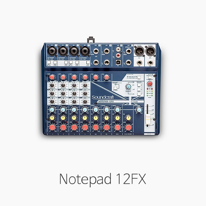 [Soundcraft] Notepad 12FX 오디오 믹서