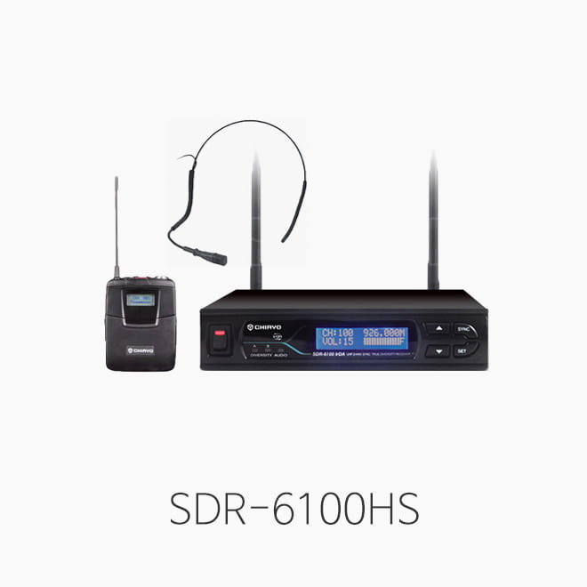 [CHIAYO] SDR-6100HS 무선 헤드셋마이크 시스템