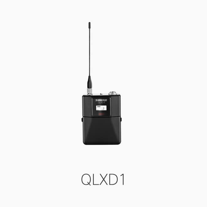 [SHURE] QLXD1, 바디팩 무선송신기