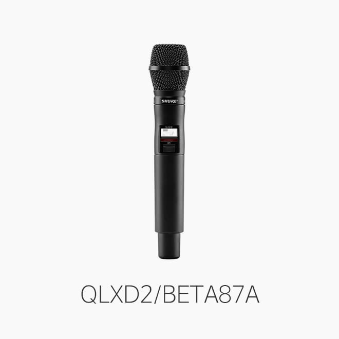 [SHURE] QLXD2/BETA87A, 핸드헬드 송신기/ 무선 핸드마이크