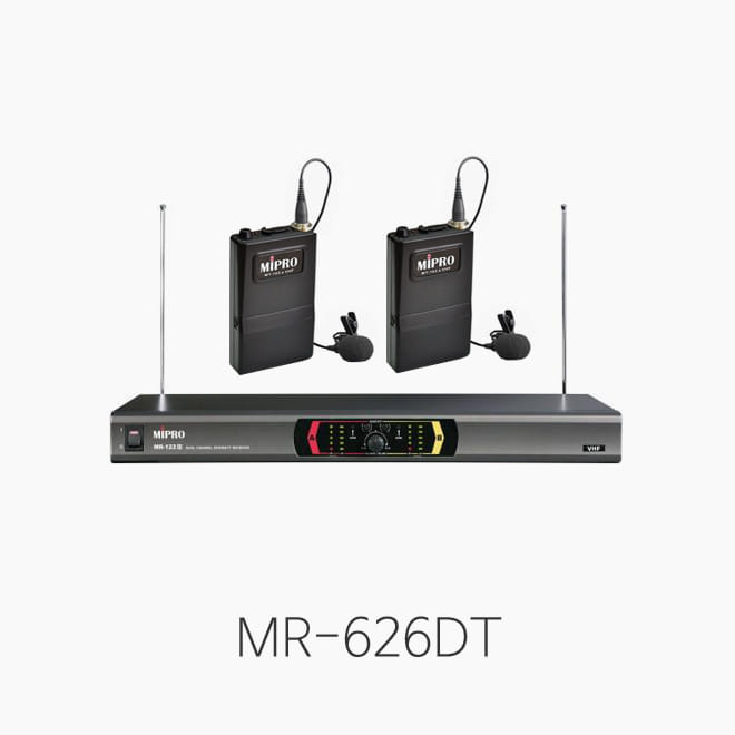[MIPRO] MR-626DT, 2채널 무선마이크 시스템