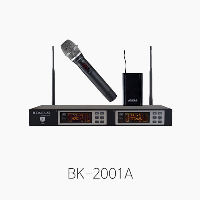 [KANALS] BK-2001A, 2채널 무선마이크 시스템