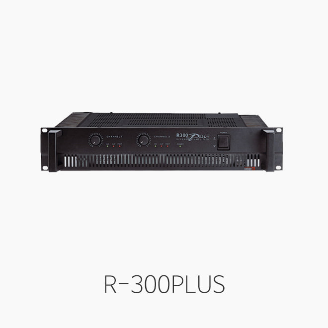 [인터엠] R-300PLUS, 2채널 파워앰프/ 출력 8옴 100W+100W (R300PLUS/R300)