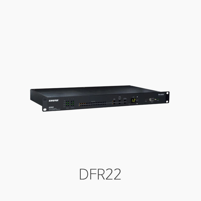 [SHURE] DFR22, 디지털 피드백 감쇠기/ 딜레이/ 이퀄라이저/ 리미터