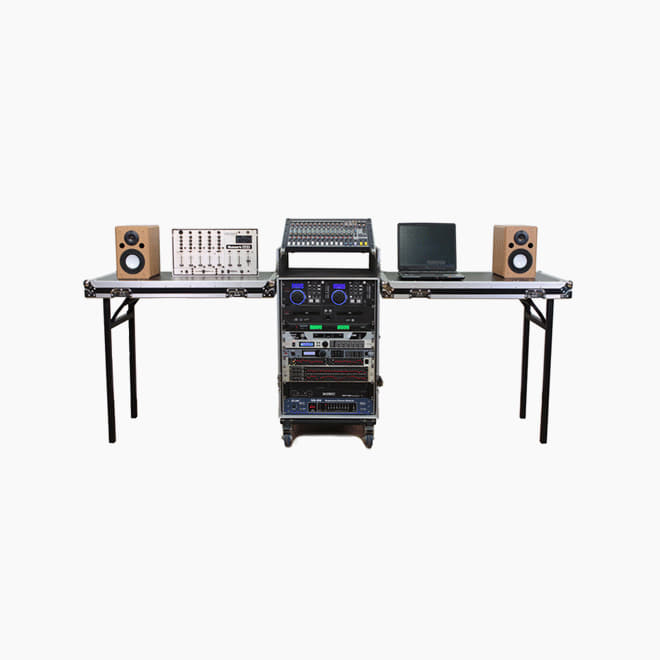 [EWI] BC16U-DJ 이동형 DJ 랙케이스/ 테이블 사용가능