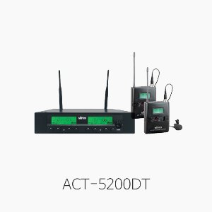 ACT-5200DT 전문가용 2채널 무선마이크 시스템