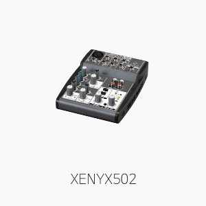 [베링거] XENYX502, 콤팩트 오디오믹서/ 마이크 1채널 입력/ 스테레오 2채널 입력 (XENYX 502)