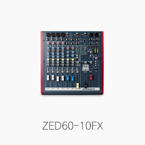 [Allen&amp;Heath] ZED60-10FX, ZED Series 오디오믹서/ USB포트/ FX기능 내장