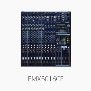 [YAMAHA] EMX5016CF, 파워드 믹서/ 마이크 12채널 입력/ 스테레오(마이크4채널포함) 4채널 입력/ 4옴 500W+500W/ 멀티이팩터 (EMX5016)