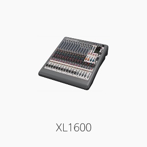 [베링거] XL1600, 오디오믹서/ 마이크 12입력/ 스테레오 4채널 입력, 채널당 6개의 Aux send 출력