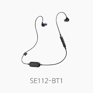 [SHURE] SE112 BT1, Black/ 무선 블루투스 이어폰