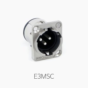 [스위치크래프트] E3MSC 샤시용 XLR 커넥터(수)/ 정사각