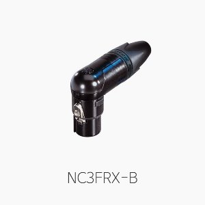 [뉴트릭] NC3FRX-B, ㄱ자 XLR 커넥터/ 케이블용(암)/ 블랙
