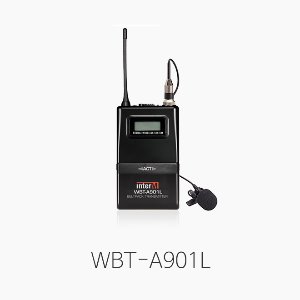 [인터엠] WBT-A901L, 무선 벨트팩 송신기 &amp; 핀마이크/ 900MHz