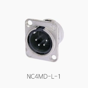 [뉴트릭] NC4MD-L-1, 판넬용 4핀 XLR 커넥터(수)