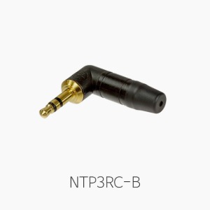 [뉴트릭] NTP3RC-B, ㄱ자형 3.5 스테레오 플러그/ 블랙