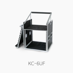 [E&amp;W] KC6UF, 믹서+앰프 콤바인 랙케이스/ 설치형으로 앞뒤커버 없는 모델