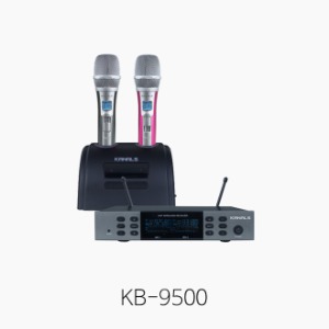[KANALS] KB-9500, 2채널 충전식 무선마이크/ 노래방용