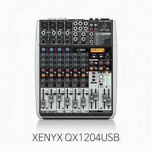 [베링거] XENYX QX1204USB, 아날로그 오디오믹서/ 12입력 2/2버스/ FX/ 콤프/ 무선Mic옵션/ 오디오인터페이스