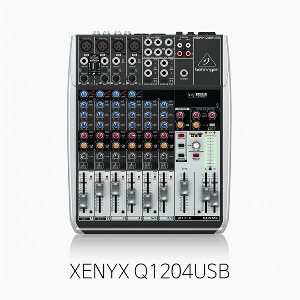 [베링거] XENYX Q1204USB, 아날로그 오디오믹서/ 12입력 2/2버스/ 콤프/ 무선Mic옵션/ 오디오인터페이스