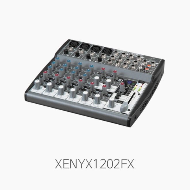 [베링거] XENYX1202FX, 콤팩트 오디오믹서/ 마이크 4채널 입력/ 스테레오 4채널 입력/ FX 프로세서 탑재 (XENYX 1202FX)
