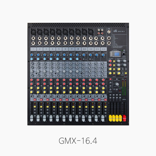 [GNS]GMX-16.4, 16채널 오디오믹서/ 이펙터/ 인터페이스/ USB플레이어