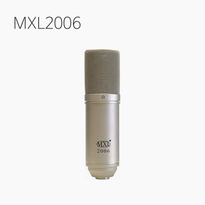 [MXL] MXL2006, 보컬/악기레코딩용/쇽마운트,플라스틱케이스 포함 (MXL-2006)