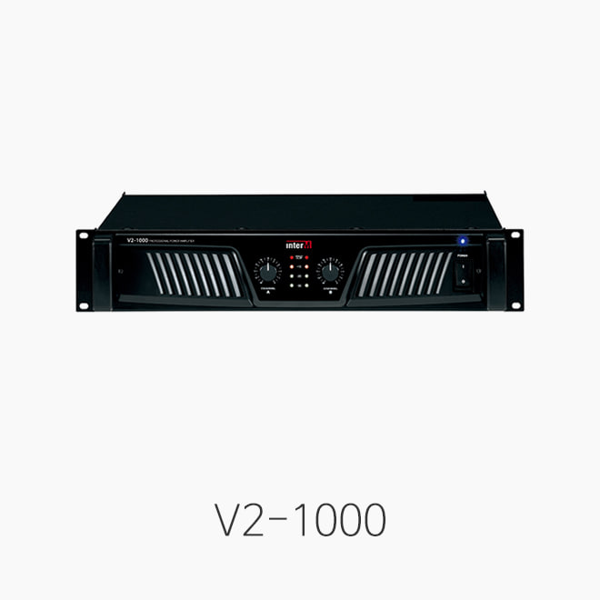 [인터엠] V2-1000, 프로페셔널 파워앰프/ 출력 2*170W 8Ω