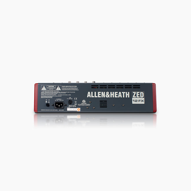 [Allen&amp;Heath] ZED12FX, 라이브 &amp; 레코딩용 다목적 믹서/ USB포트/ FX기능 내장