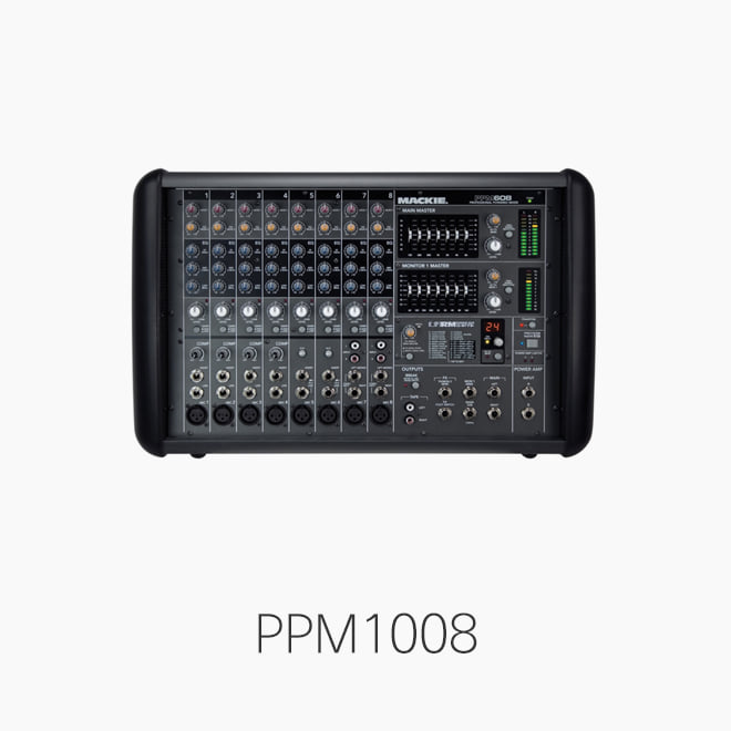 [MACKIE] PPM1008, 파워드 믹서