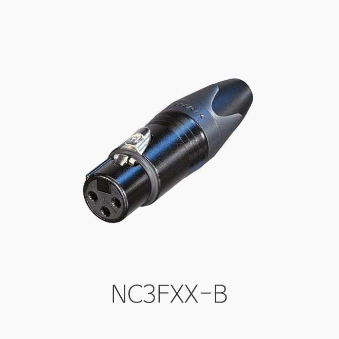 [뉴트릭] NC3FXX-B, XLR커넥터/ 케이블용(암)