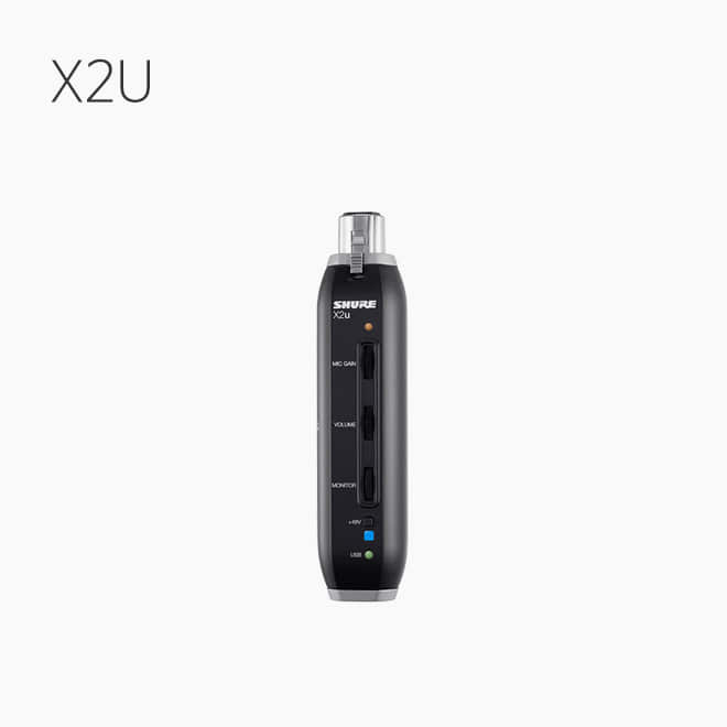 [SHURE] X2U, XLR to USB 시그널 어댑터