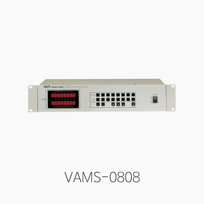 [인터엠] VAMS-0808, AV 매트릭스 스위처/ SD급 8*8 콤포지트