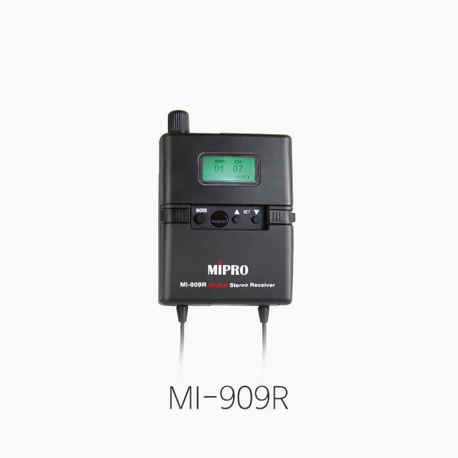 [MIPRO] MI-909R 스테레오 바디팩 수신기