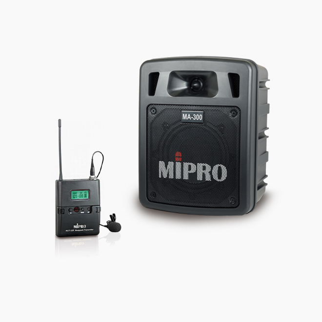 [MIPRO] 미프로 MA-300 휴대용 무선앰프/ 블루투스, USB 플레이어 내장/ 무선마이크 포함/ 2023신형