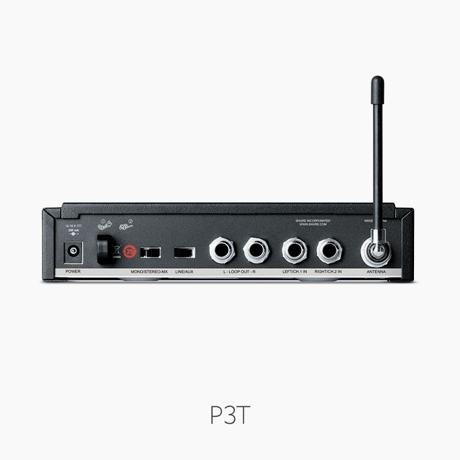 [SHURE] P3T 인이어 모니터 시스템/ 무선 송신기