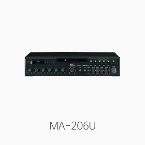 [인터엠] MA-206U/MA206U, USB MP3 플레이어 내장 PA앰프/ 6채널입력 5회선출력/ 정격출력 60W