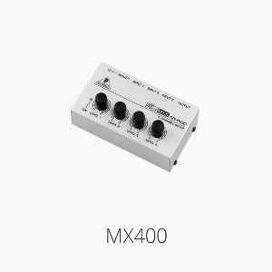 [베링거] MX400, 콤팩트 4채널 라인믹서/ DC 12V 어댑터포함