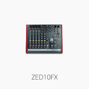 [Allen&amp;Heath] ZED10FX, 라이브 &amp; 레코딩용 다목적 믹서/ USB포트/ FX기능 내장