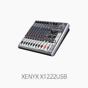 [베링거] XENYX X1222USB, 오디오믹서/ 마이크 6채널 입력/ 스테레오 4채널 입력/ 24비트 멀티이팩터, USB 오디오인터페이스 내장