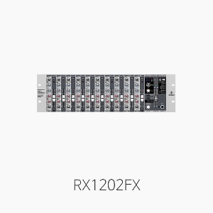 [베링거] RX1202FX, 랙타입 오디오믹서/ 마이크 8채널 입력/ 스테레오 2채널/ FX프로세서 탑재