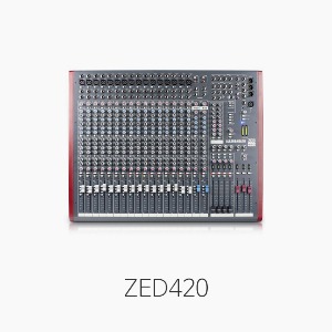 [Allen&amp;Heath] ZED420, 라이브 &amp; 레코딩용 4BUS 믹서