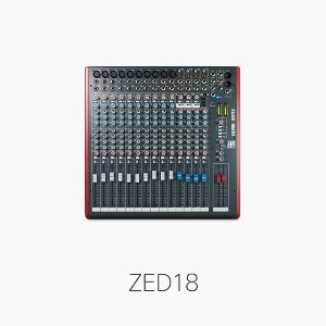 [Allen&amp;Heath] ZED18, 라이브 &amp; 레코딩용 다목적 믹서/ USB포트