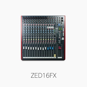 [Allen&amp;Heath] ZED-16FX, 라이브 &amp; 레코딩용 다목적 믹서/ USB포트/ FX기능 내장