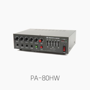 PA-80HW 컴팩트 PA 믹싱앰프/ 80W